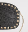 Valentino Garavani Black Mini Leather Rockstud Shoulder Bag