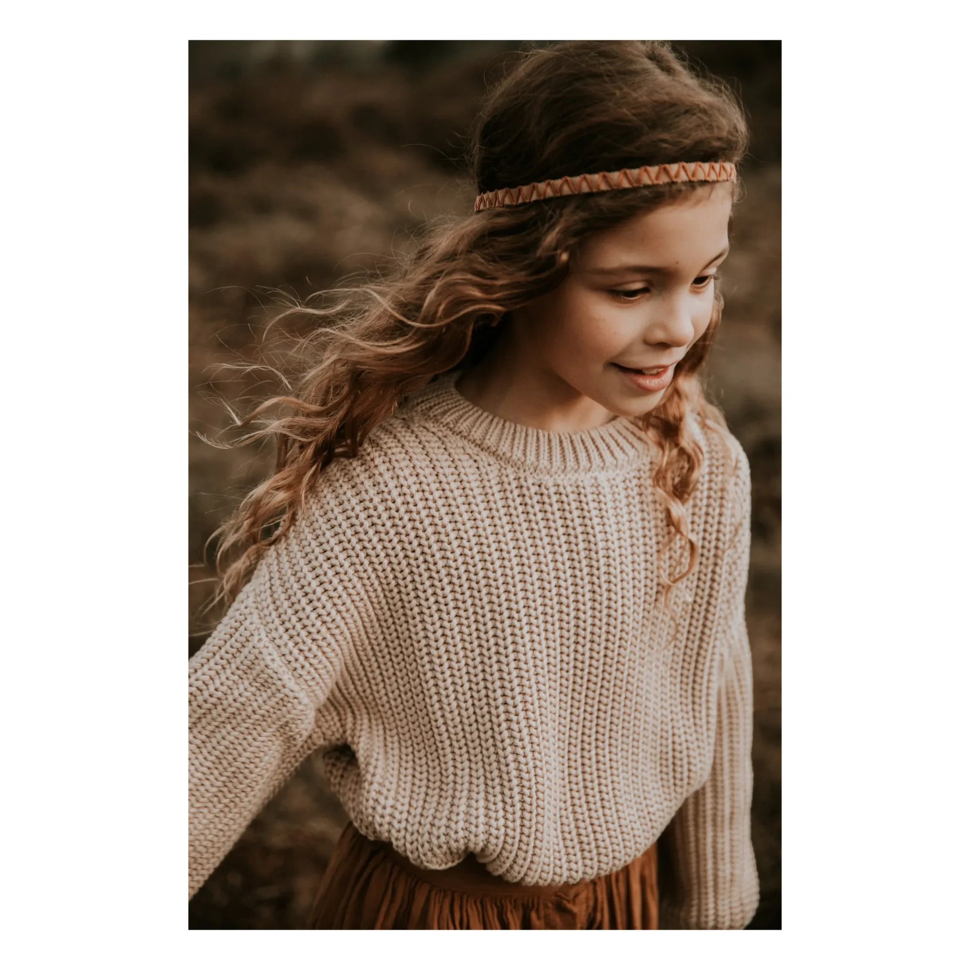 Yuki - Chunky Organic Cotton Jumper | Ecru