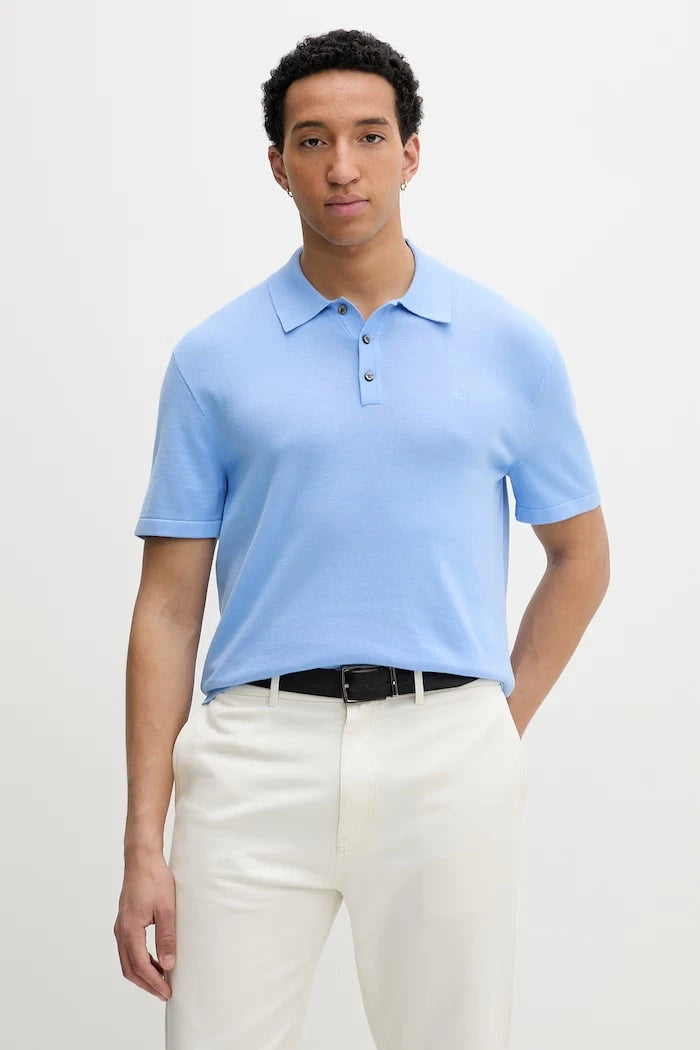 Calvin Klein erkek pamuklu yakalı polo tişört