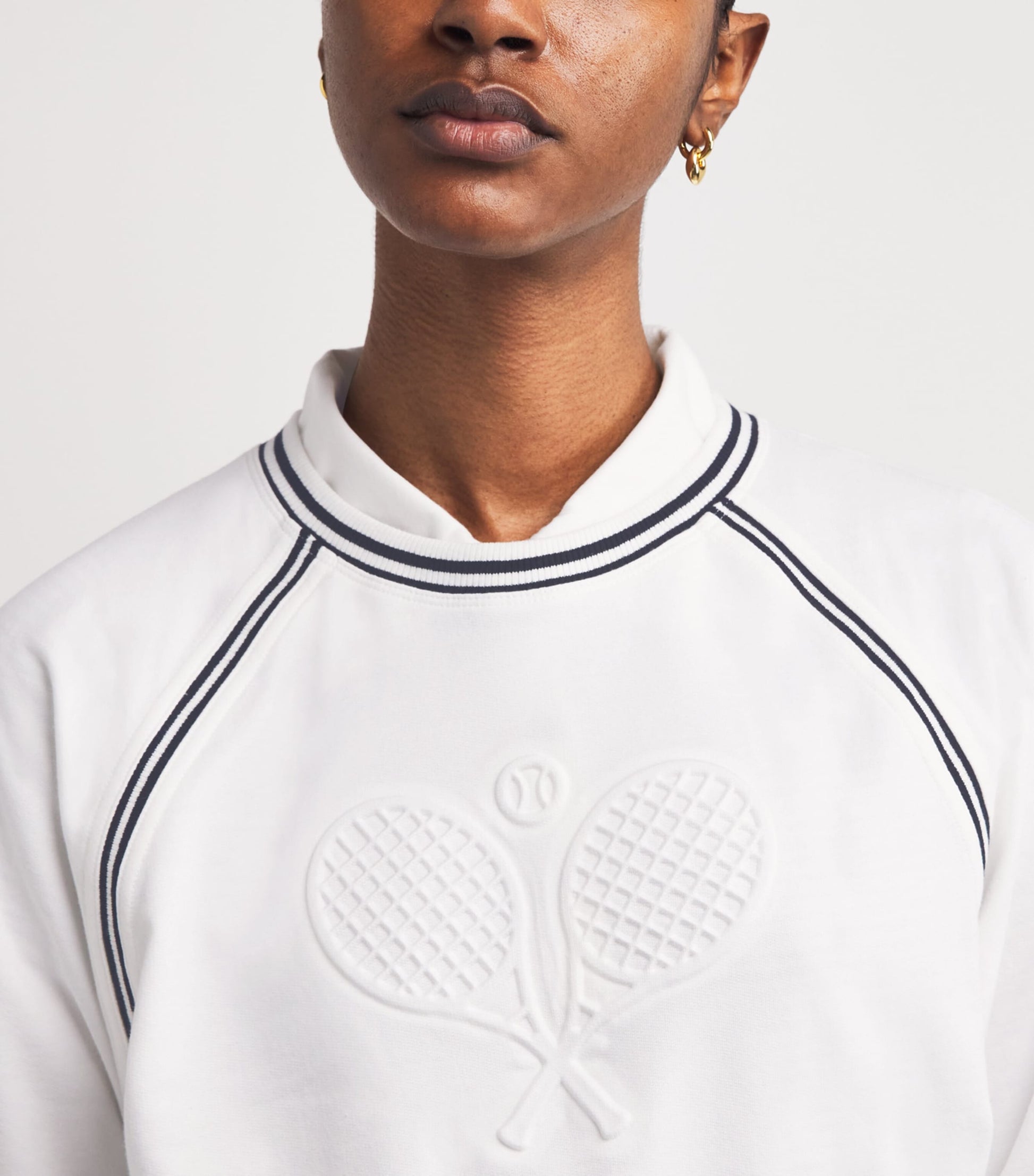 Stretch-Cotton Tennis Sweatshirt