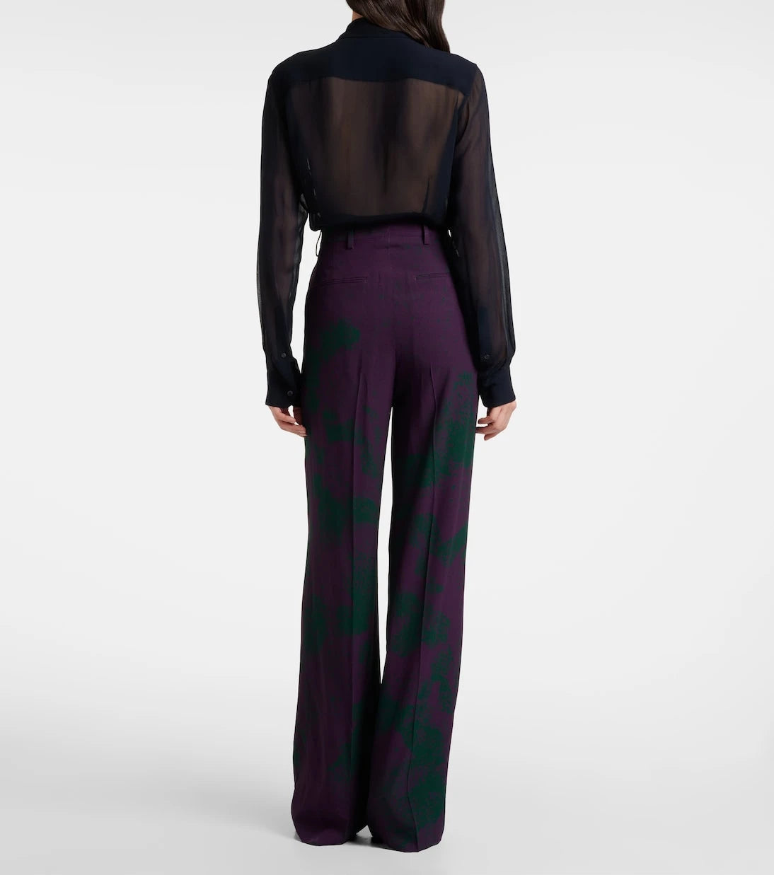 Dries Van Noten - Printed wide-leg pants