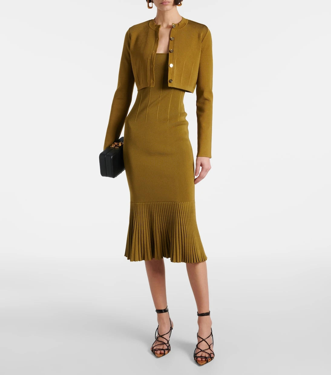 Galvan - Atalanta knitted midi dress