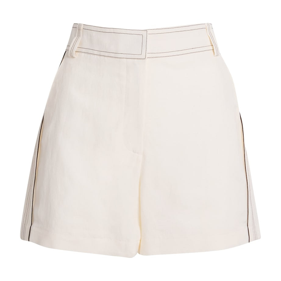 Tory Burch White Stripe Shorts
