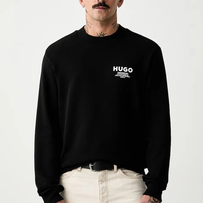 HUGO Blue erkek pamuklu sweatshirt Nespon