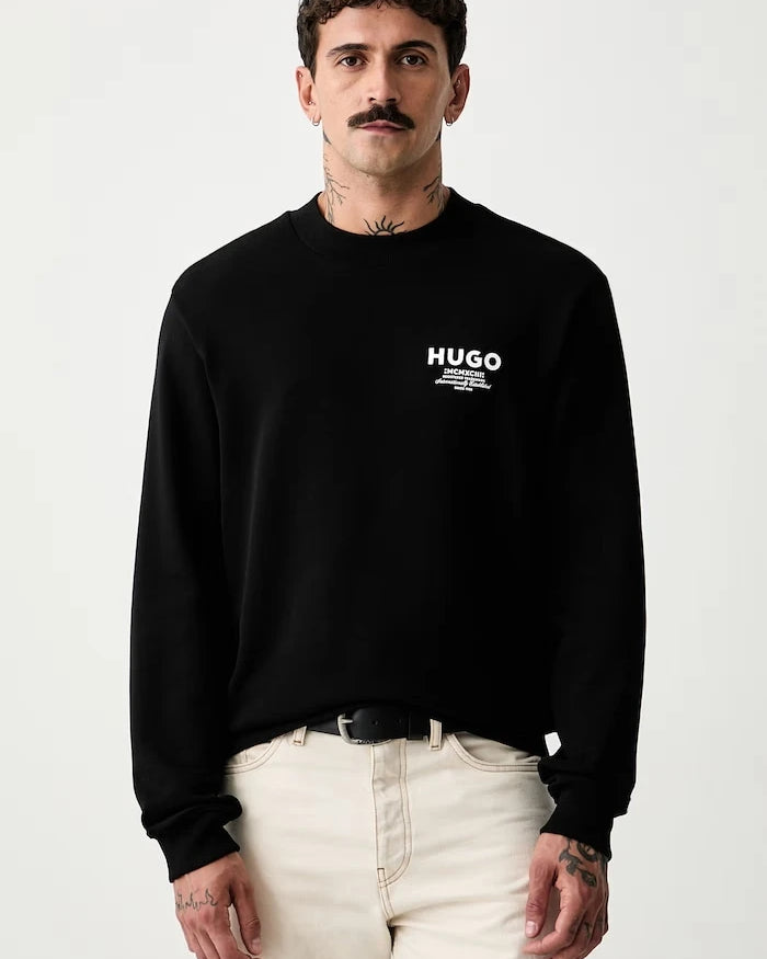 HUGO Blue erkek pamuklu sweatshirt Nespon