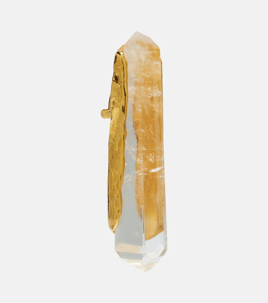 Saint Laurent - Obelisk embellished clip-on earrings