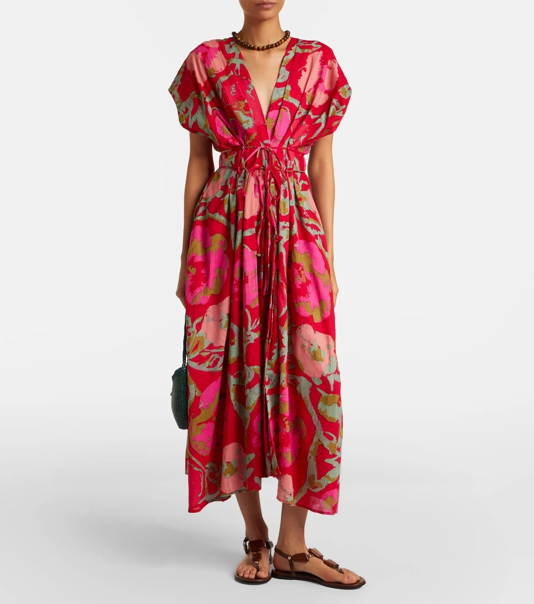 Velvet - Leilani printed cotton midi dress
