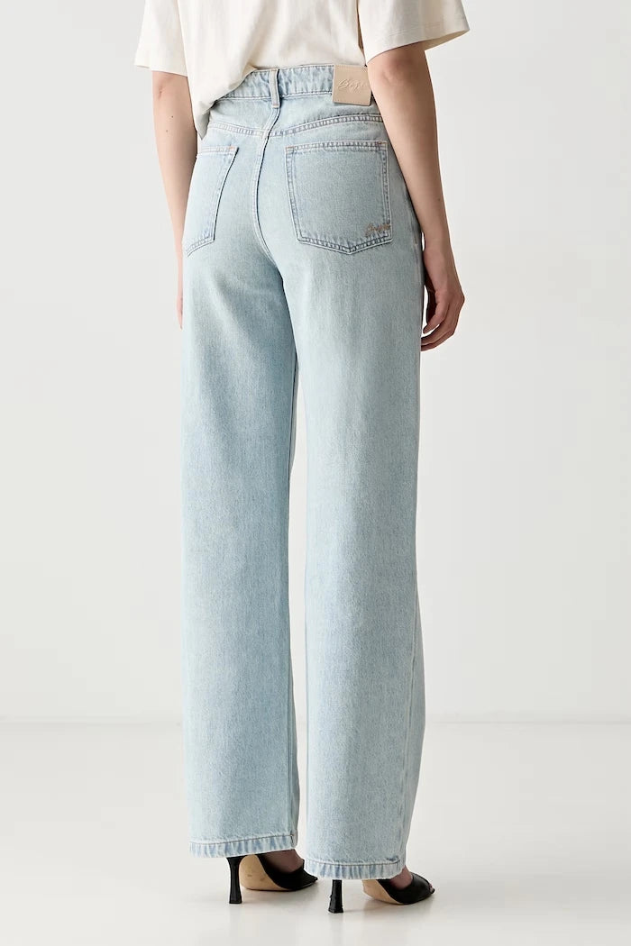 BOSS Orange дънки wide leg дамски C_MARLENE HR 12