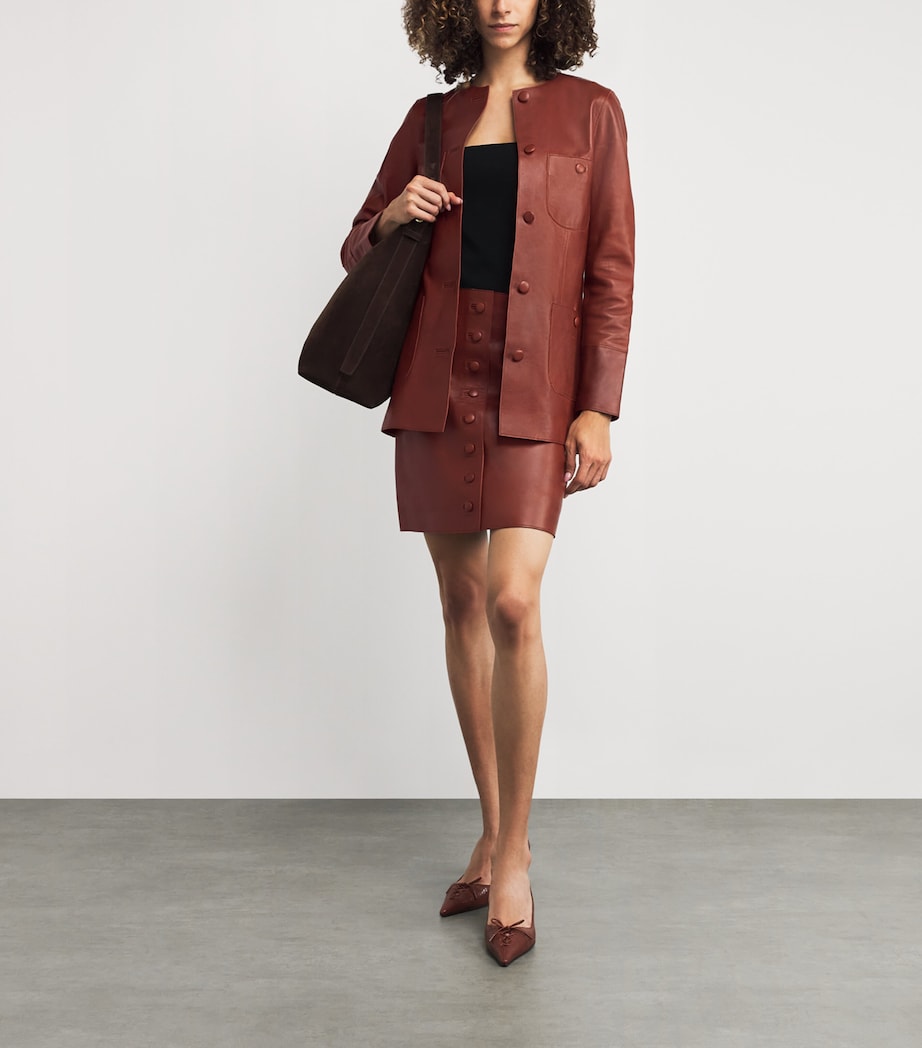 Liberowe Brown Rani Leather Jacket