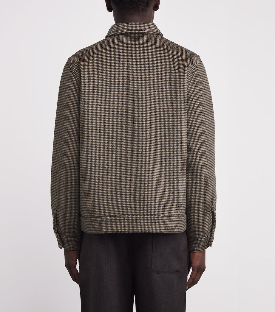 Multi Houndstooth Bomber Jacket