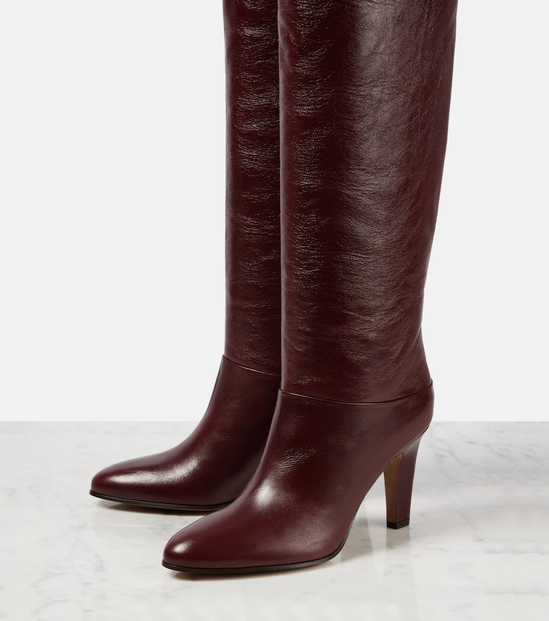 Chloé - Eve 85 leather over-the-knee boots