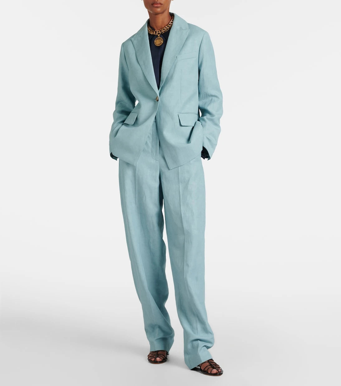 Joseph - Aix chambray wide-leg pants