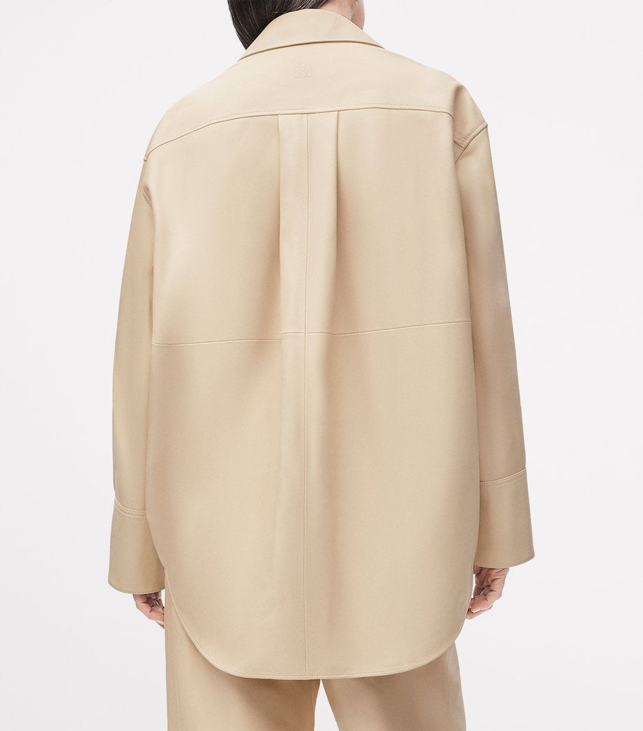 LOEWE Beige EXCLUSIVE Nappa Lambskin Silver Capsule Shirt