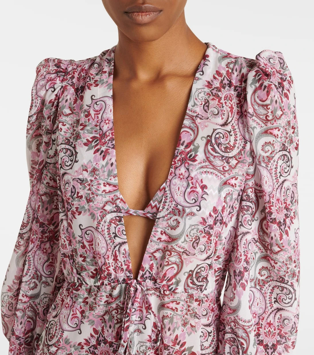 Bananhot - Berta paisley beach cover-up
