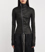 Rick Owens Black Lamb Leather Gary Jacket