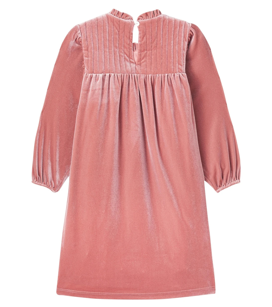 C'era Una Volta - Domitilla embroidered ruffled velvet dress