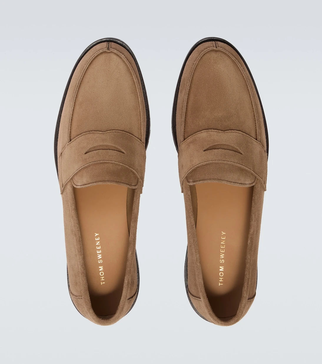 Thom Sweeney - حذاء لوفرز بيني من جلد الغزال