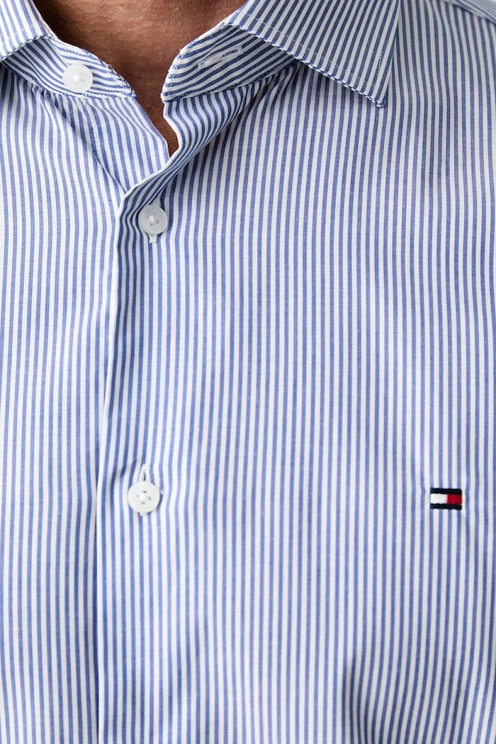 Tommy Hilfiger erkek pamuk ve elastanlı gömlek