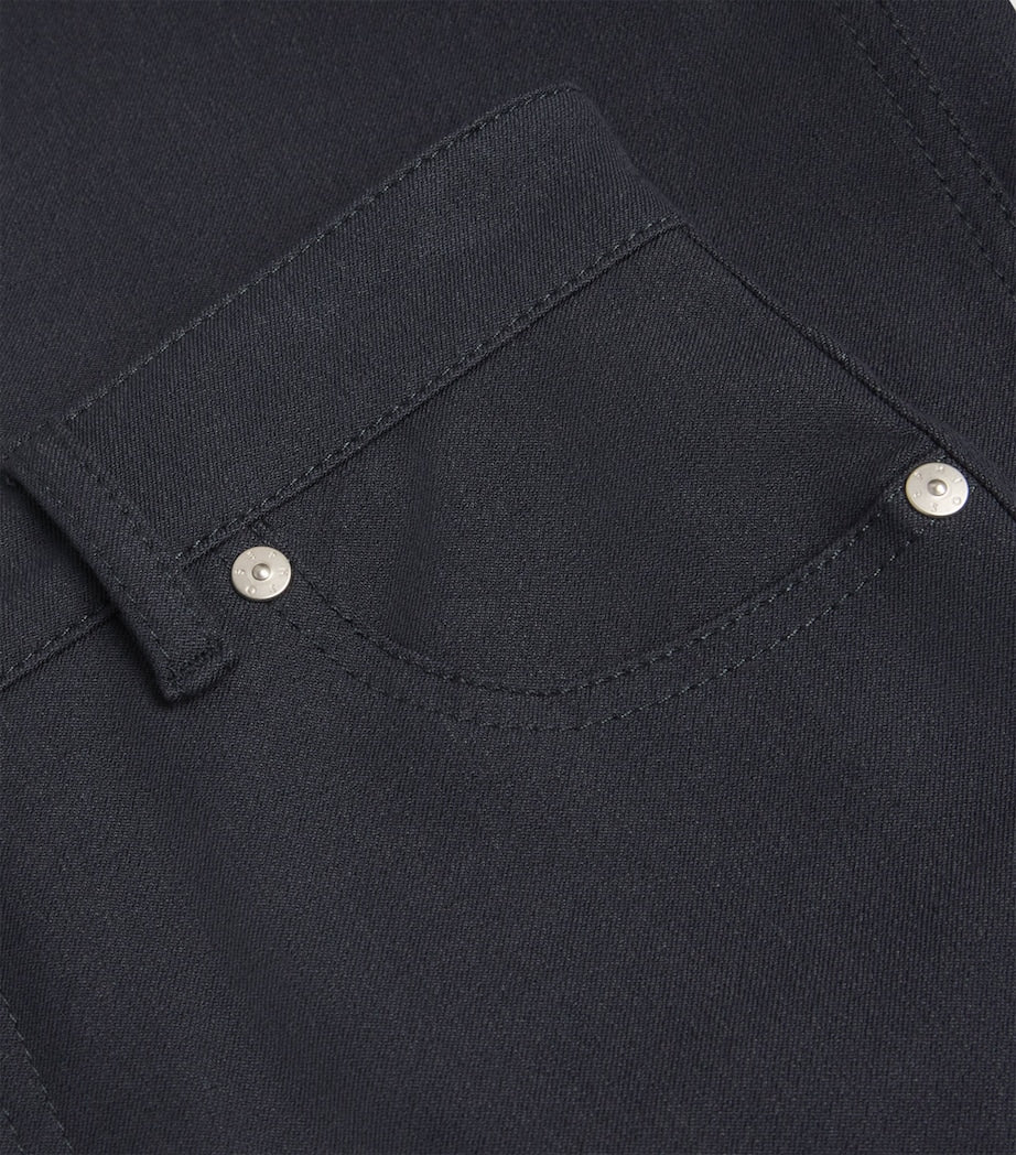 Grey Stretch-Gabardine Bond Trousers