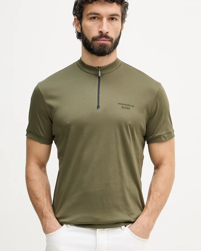 BOSS Green erkek pamuklu tişört BOSS X PORSCHE