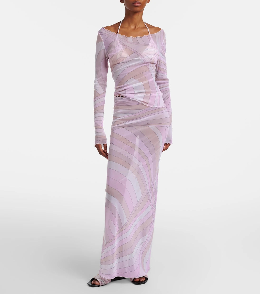 Pucci - Iride tulle maxi skirt