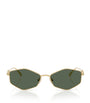 Jimmy Choo Gold Wire Hexagonal Zoey Sunglasses