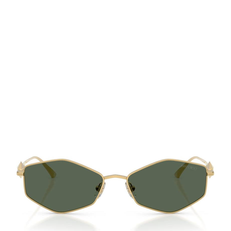 Jimmy Choo Gold Wire Hexagonal Zoey Sunglasses
