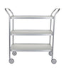Aluminium Diamond-Embossed Three-Tiered Trolley