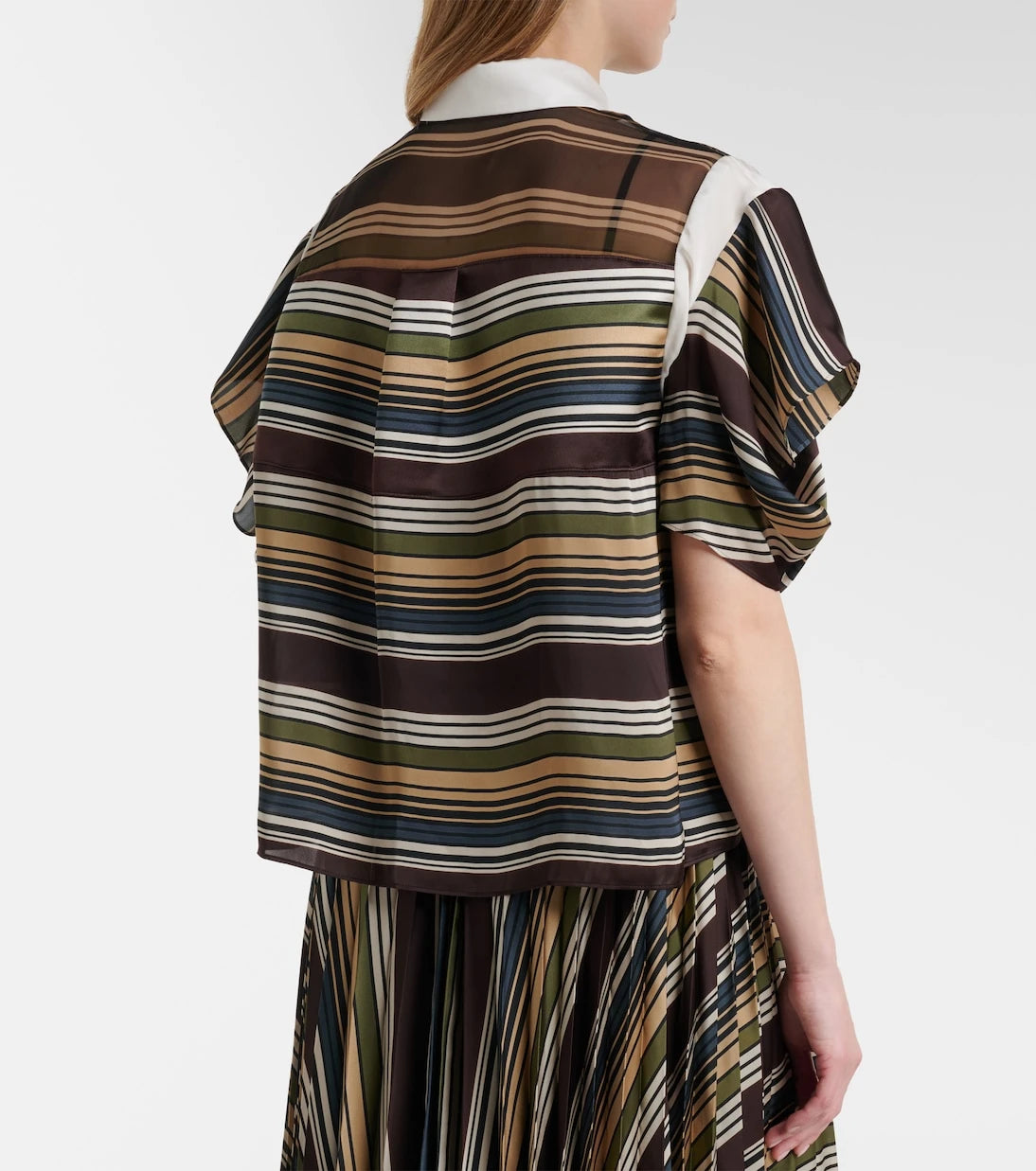 Sacai - توب مخطط