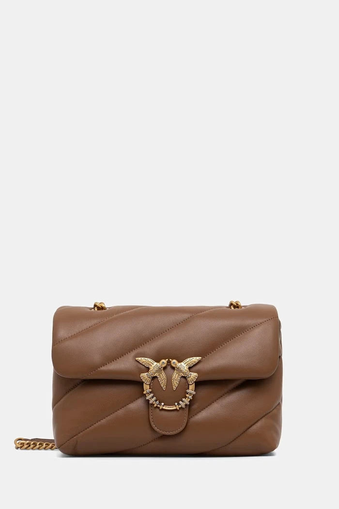 Pinko sahte deri kadın crossbody çanta
