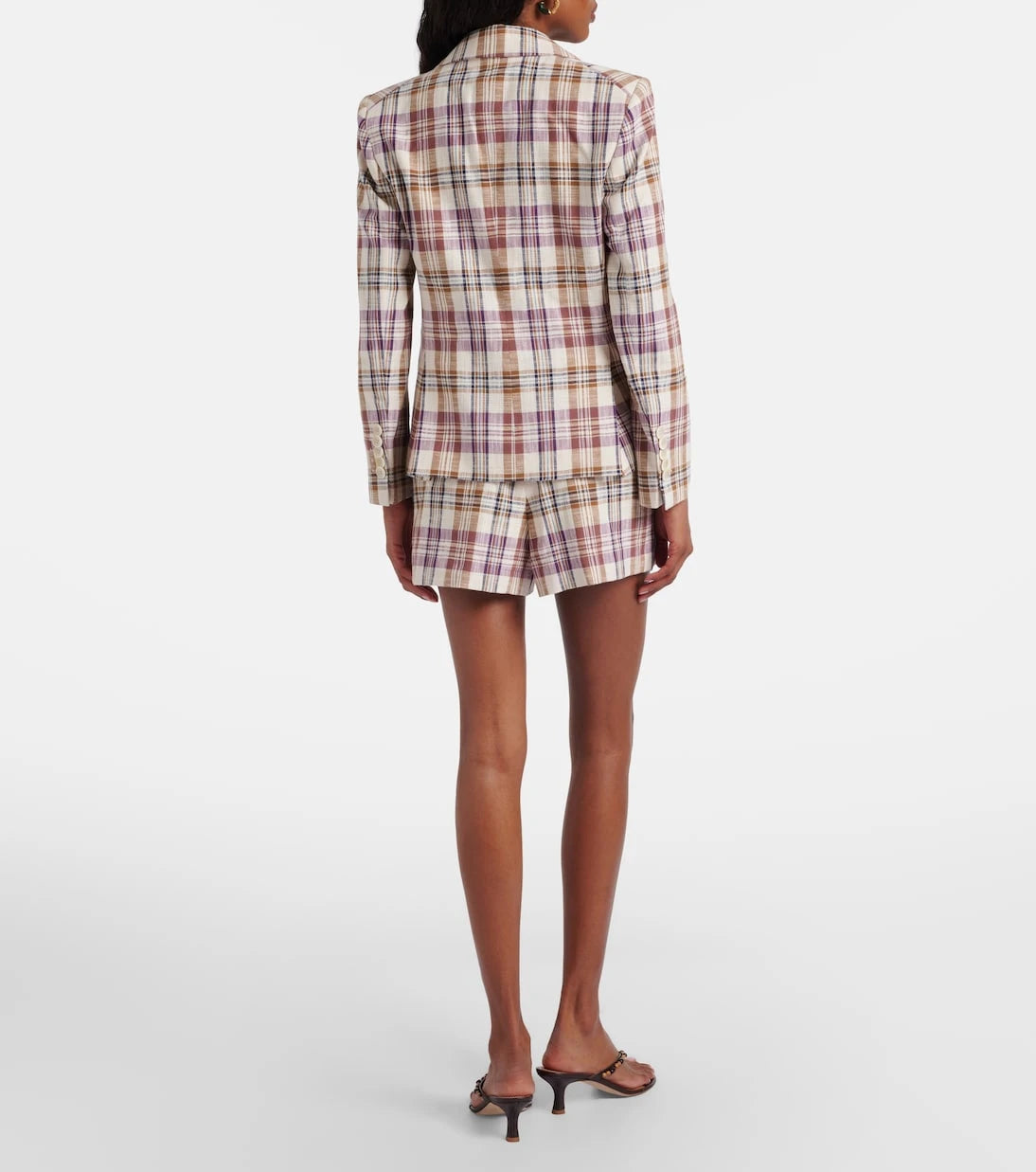 Veronica Beard - Allen cotton-blend plaid shorts