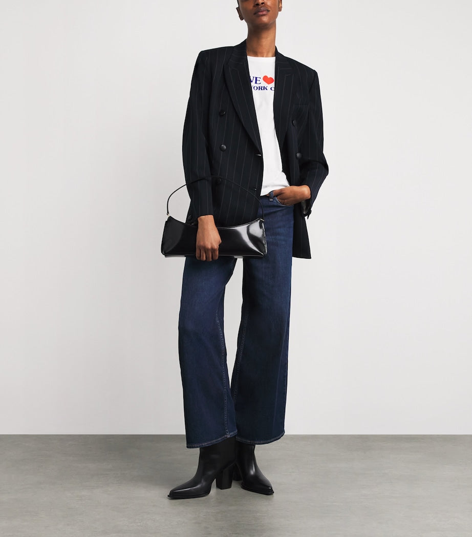 Navy Tie-Waist Virginia Blazer