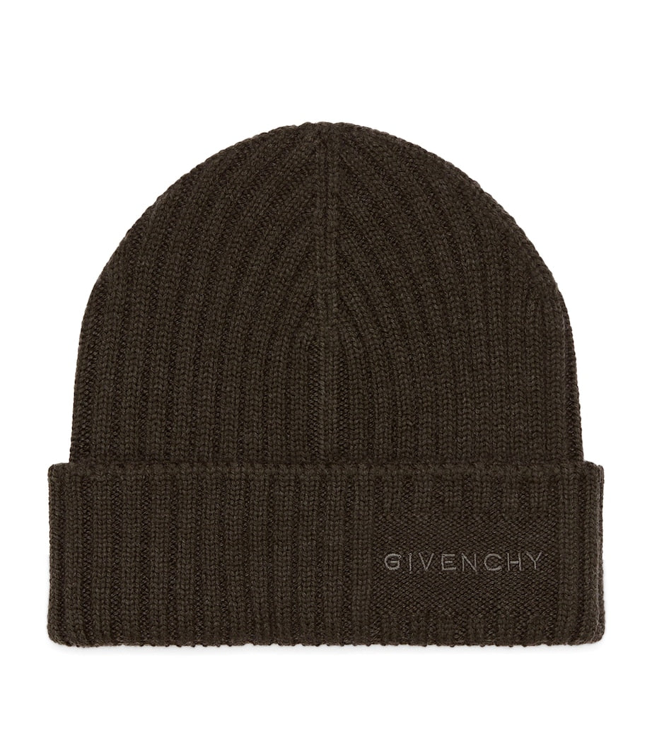 Givenchy Wool Rib-Knit Beanie