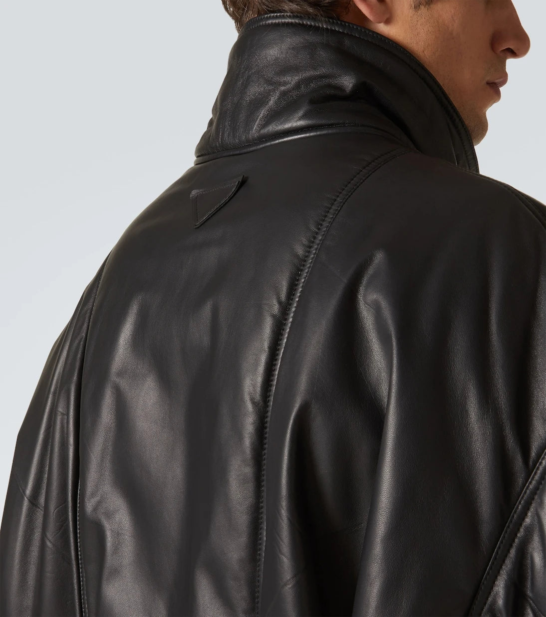 Prada - Leather bomber jacket