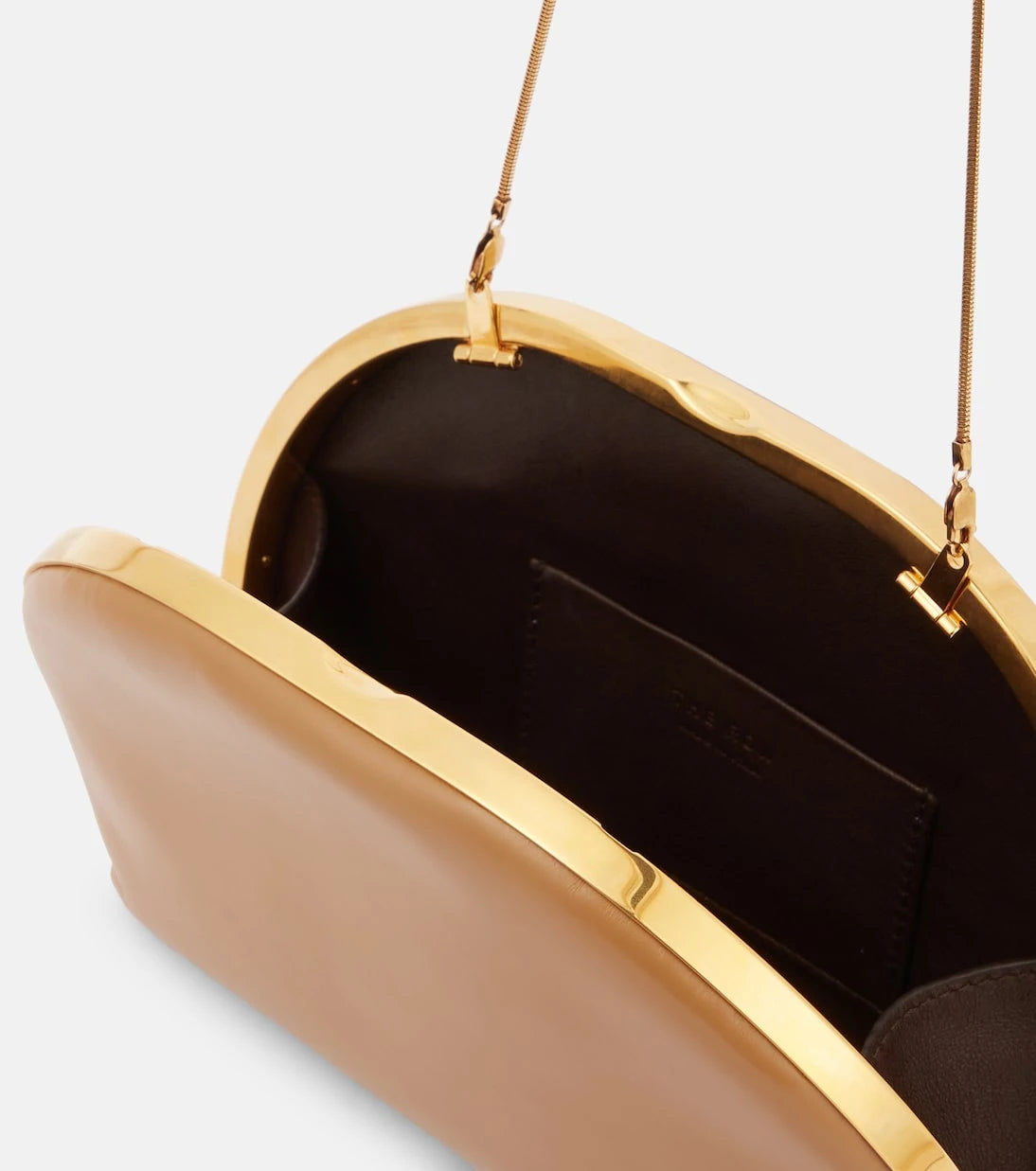 The Row - Sylvia leather clutch