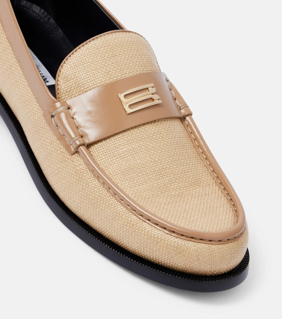 Victoria Beckham - Croc-effect leather loafers