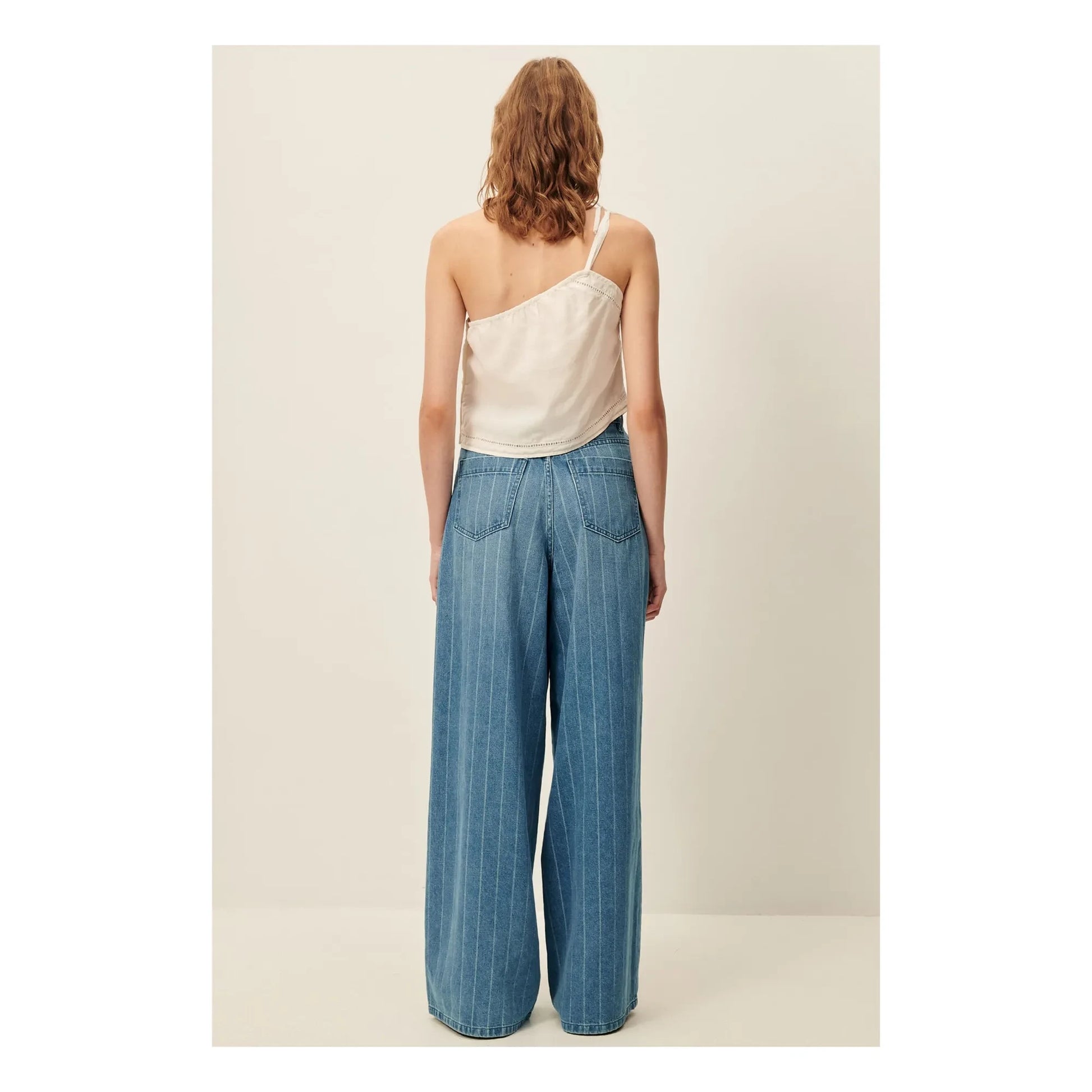 Sessùn - Dalt Cotton Stripe Jeans | Blue
