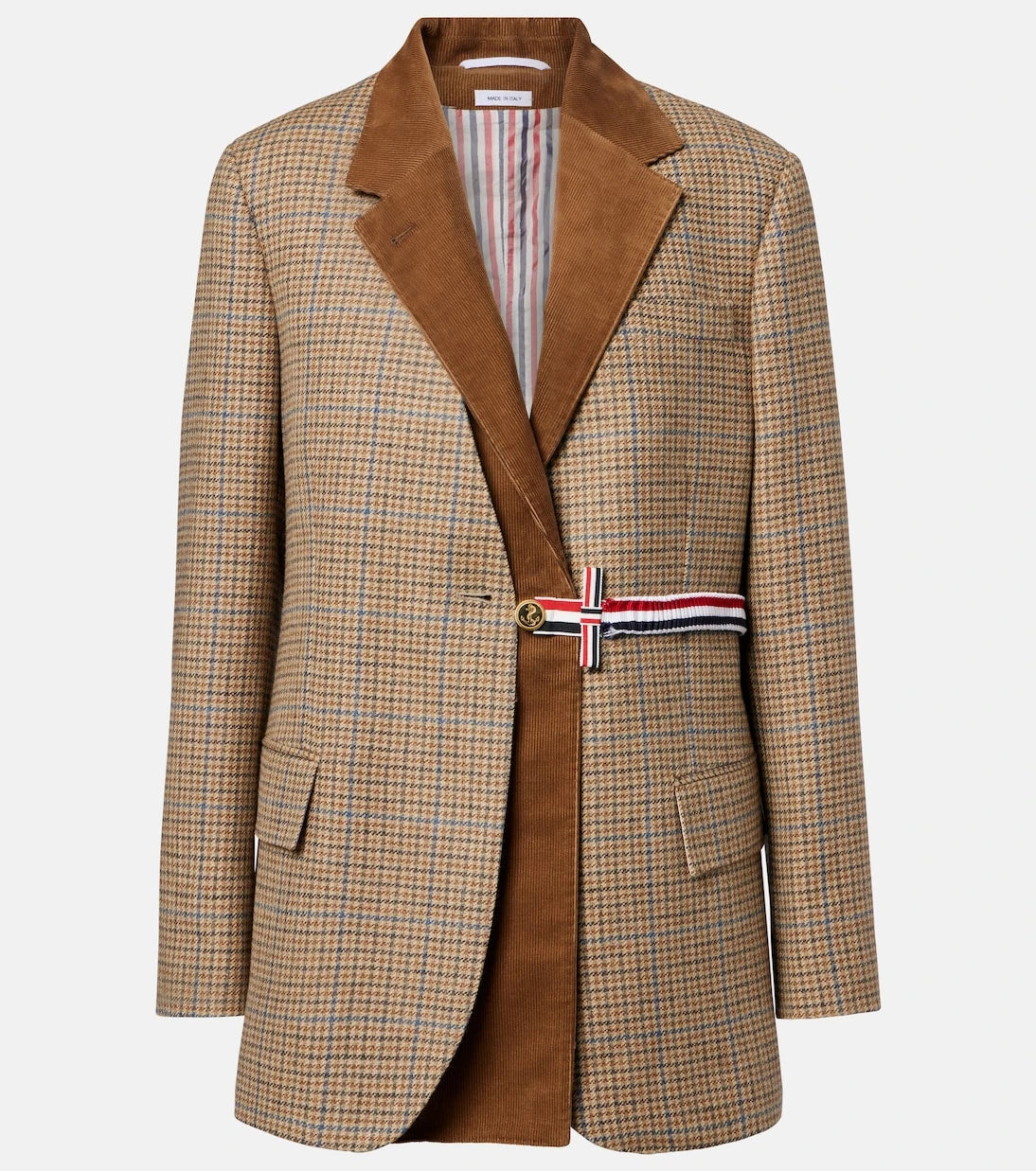 Thom Browne - Gunclub ekose yün blazer