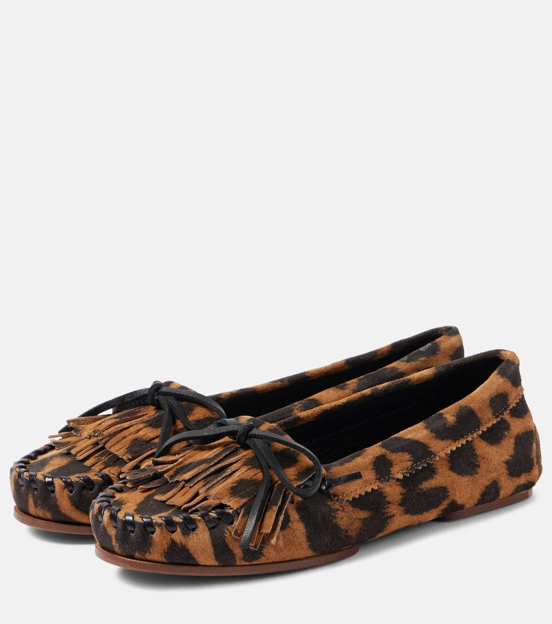 Paris Texas - Indie leopard-print suede loafers