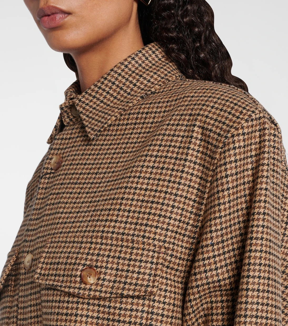 Saint Laurent - Houndstooth overshirt