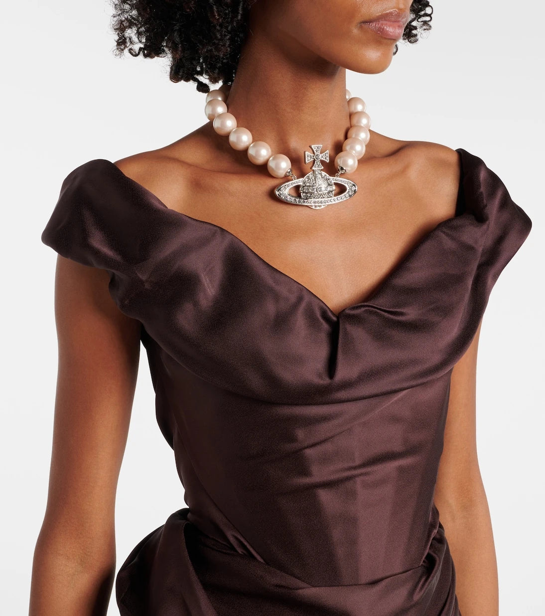 Vivienne Westwood - Nova Cora asymmetric satin minidress