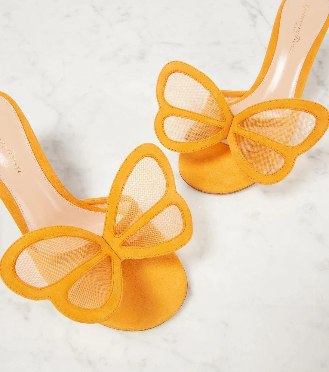 Gianvito Rossi - Ilia suede-trimmed mesh mules