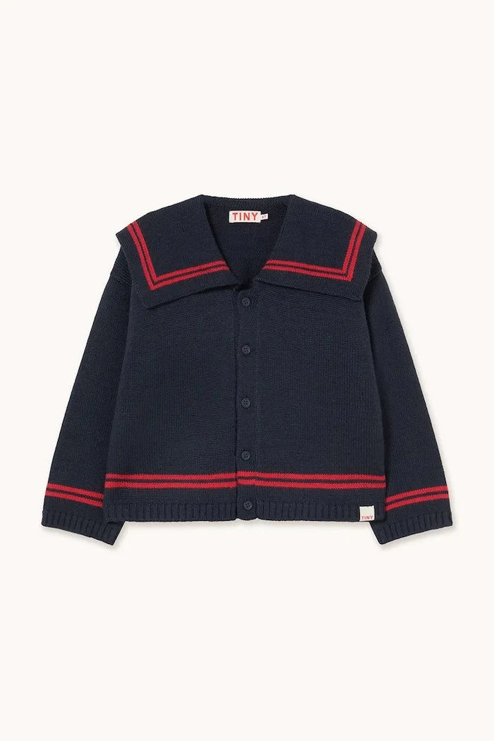 Детски пуловер Tinycottons STRIPES TINY CARDIGAN