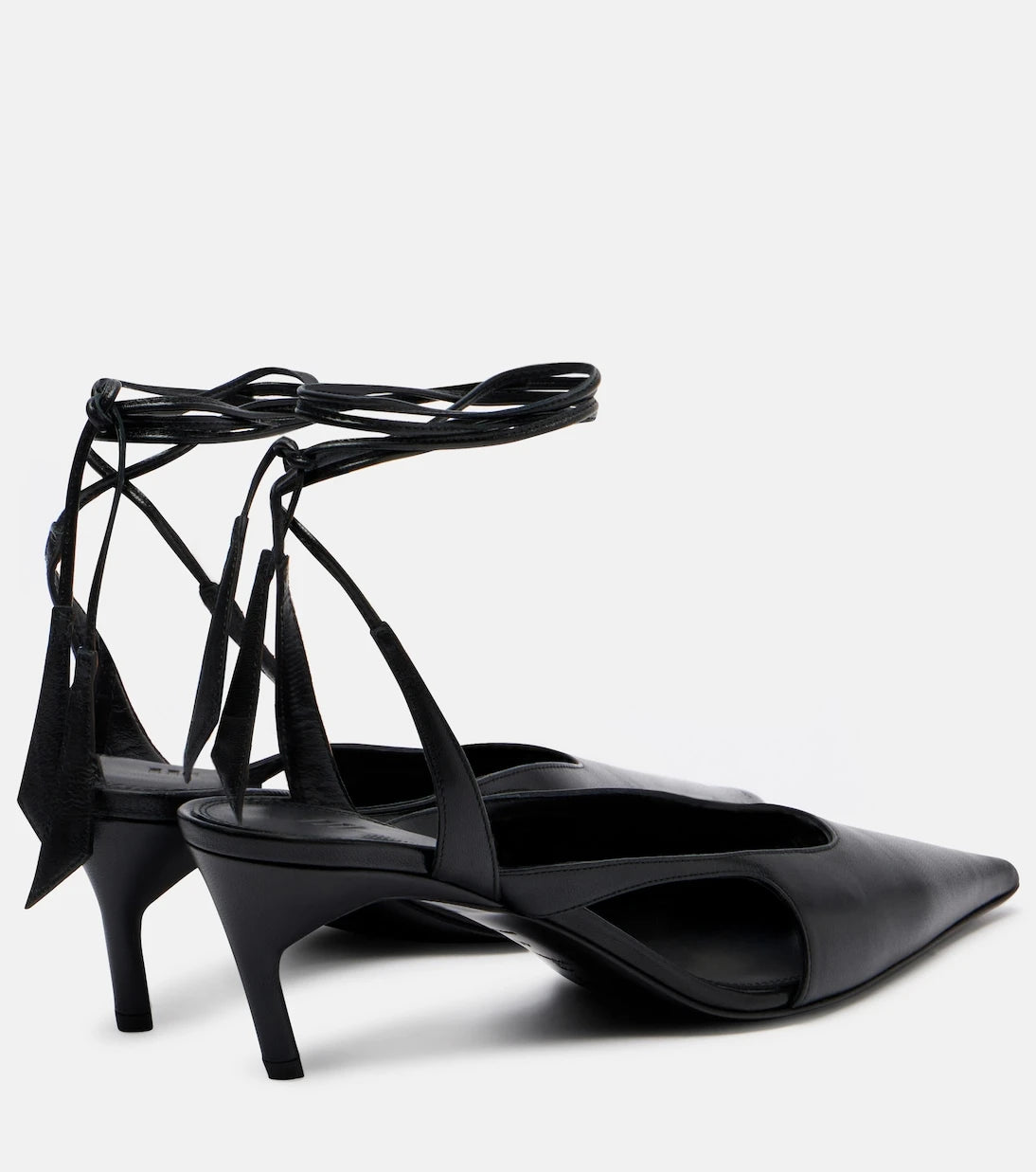 The Attico - Diane 55 leather slingback pumps