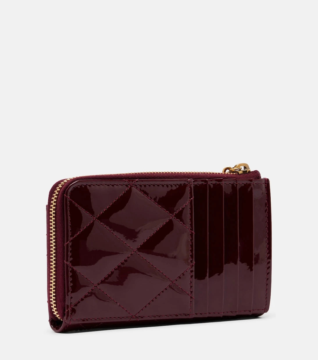 Saint Laurent - Paris Fragments patent leather card holder
