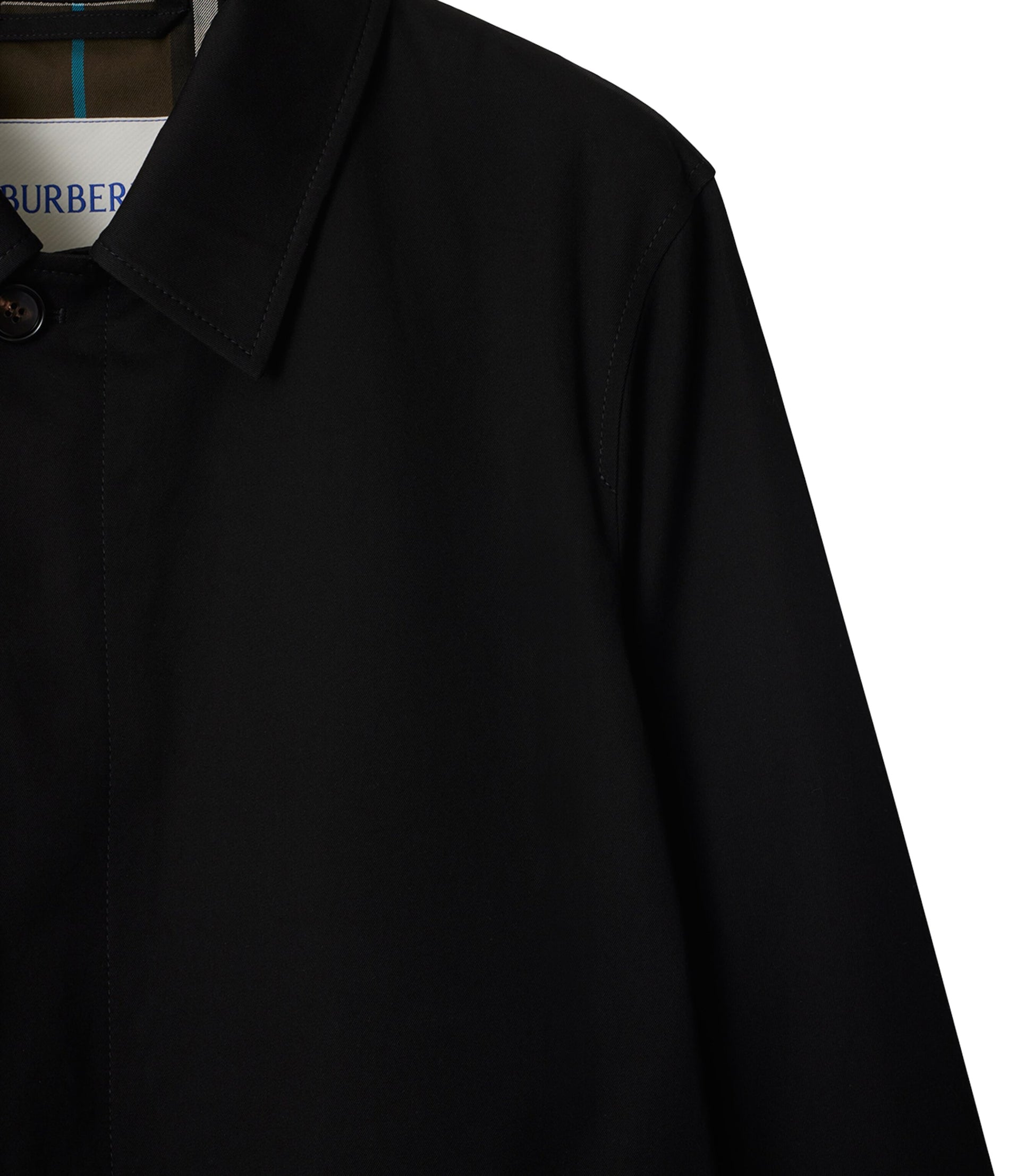 Cotton Gabardine Car Coat BLACK