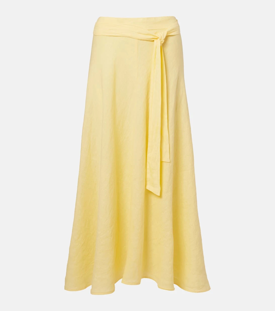 Velvet - Malina linen midi skirt