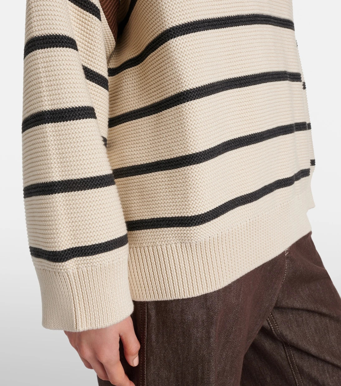 Brunello Cucinelli - Striped cotton sweater