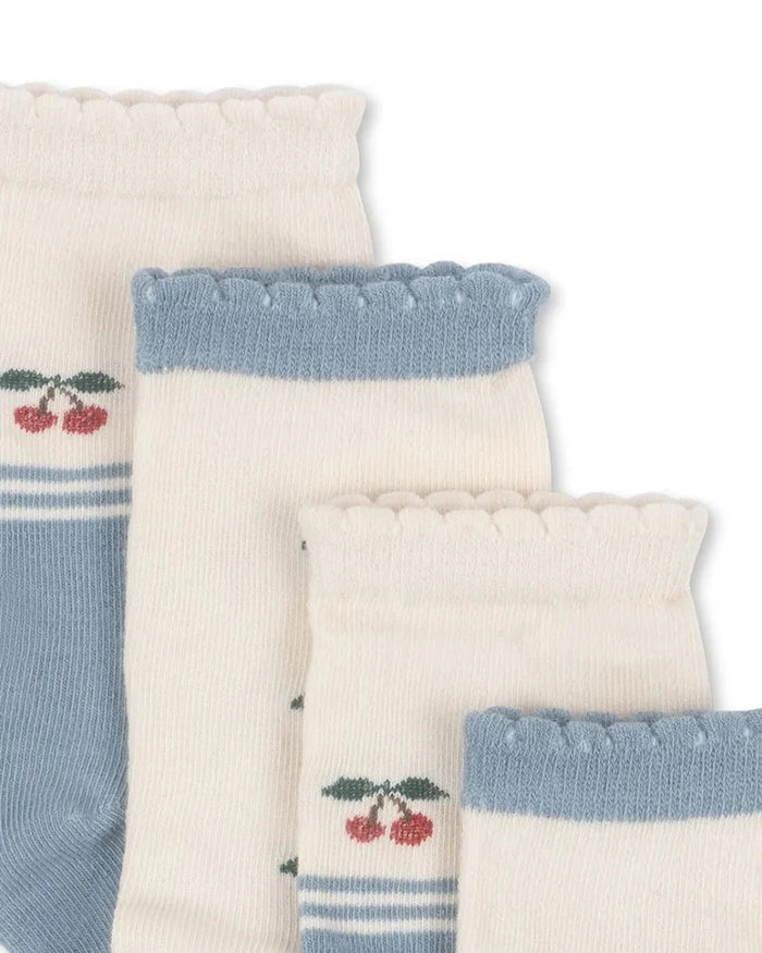 Konges Sløjd Çocuk Çorap 2'li Cherry Socks (2 Çift)