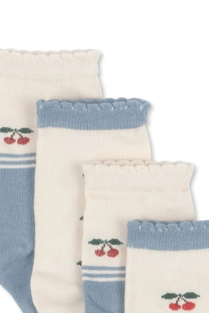Konges Sløjd Çocuk Çorap 2'li Cherry Socks (2 Çift)